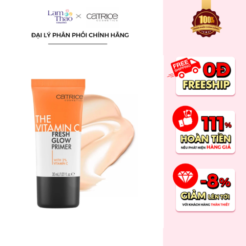  Kem Lót Catrice Clean ID Vitamin C Fresh Glow Primer 