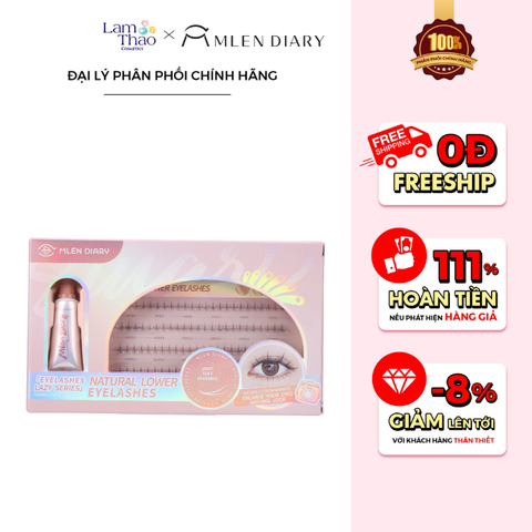 Mi Dưới Gân Trong Kèm Keo Dán Mi Mlen Diary 