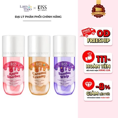  Xịt Thơm Toàn Thân Hương Nước Hoa Kiss My Body Eau De Toilette 