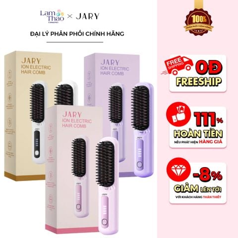  Lược Điện Chải Tóc Không Dây Ion Âm Jary Ion Electric Hair Comb 