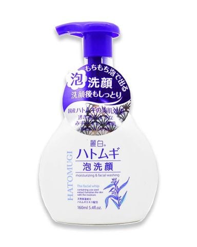  Sữa Rửa Mặt Tạo Bọt Dưỡng Ẩm Và Làm Sáng Da Hatomugi Facial Whip 