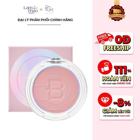  Phấn Má Hồng Mịn Lì BOM Mood Flex Powder Blush 