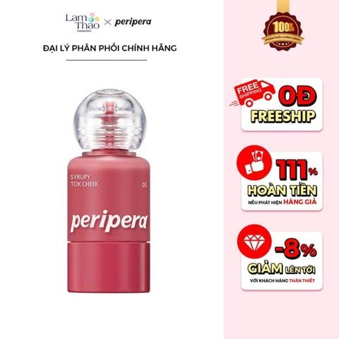  Má Hồng Dạng Lỏng Peripera Syrupy Tok Cheek 