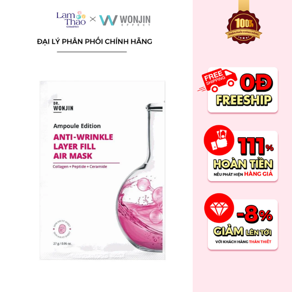 Mặt Nạ Siêu Tinh Chất Chống Lão Hóa Dr Wonjin Anti-Wrinkle Layer Fill Air Mask