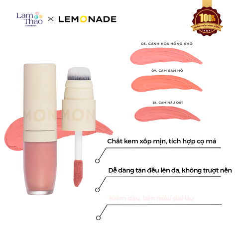  Má Hồng Dạng Kem Mịn Lì Thuần Chay 2 Đầu Lemonade Perfect Couple Blush 5 Years 