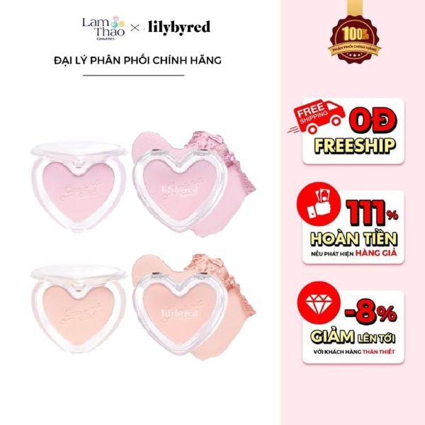 Phấn Má Hồng Lilybyred Luv Beam Blur Cheek Cupid Club Edition