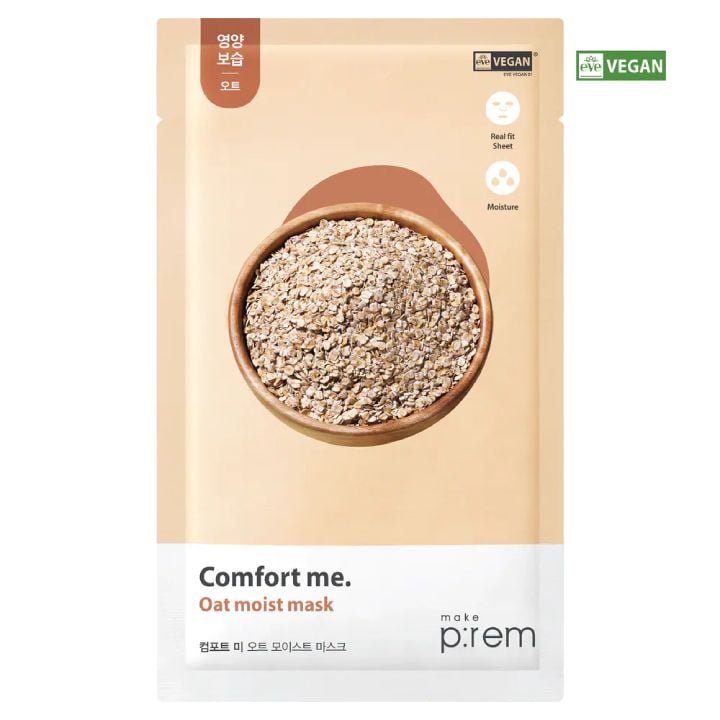 Mặt Nạ Dưỡng Ẩm Chiết Xuất Yến Mạch Make P:rem Comfort Me. Oat Moist Mask