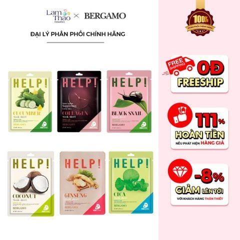  Mặt Nạ Dưỡng Da Bergamo Help 