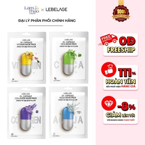  Mặt Nạ Dưỡng Da Lebelage Dr.Capsule Mask Pack 