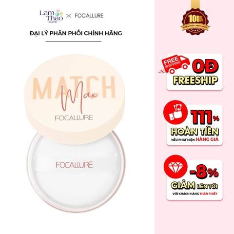  Phấn Phủ Kiềm Dầu Dạng Bột Focallure Match Max Baking & Setting Matte Loose Powder 