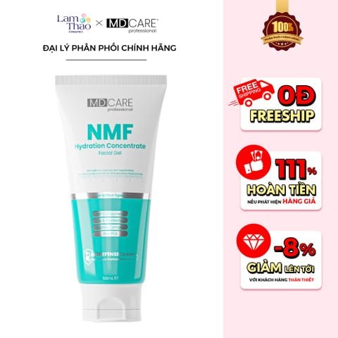  [TẶNG BTT BEFOU OVERSIZE 50 MIẾNG] [HĐ MD CARE 499K TẶNG 01 TÚI DA] Gel Kiểm Soát Dầu, Tái Tạo Và Phục Hồi MD CARE NMF Hydration Concentrate Facial Gel 