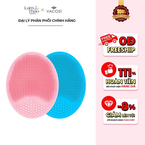  Miếng Rửa Mặt Đa Năng Nhỏ Vacosi Silicone Face Cleanser 