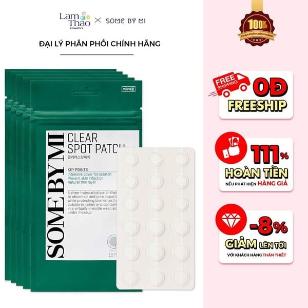 Miếng Dán Mụn Some By Mi Clear Spot Patch (Set 18 miếng)