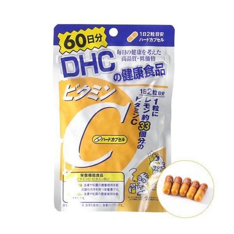  Viên Uống Bổ Sung Vitamin C Và Hỗ Trợ Làm Sáng Da DHC Vitamin C Hard Capsule 