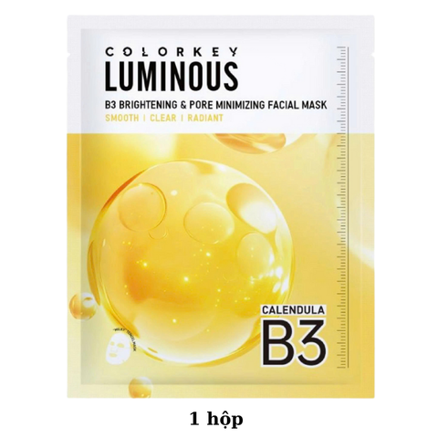  Mặt Nạ Se Khít Lỗ Chân Lông Và Sáng Da B3 Colorkey Luminous B3 Brightening & Pore Minimizing Facial Mask - Calendula 