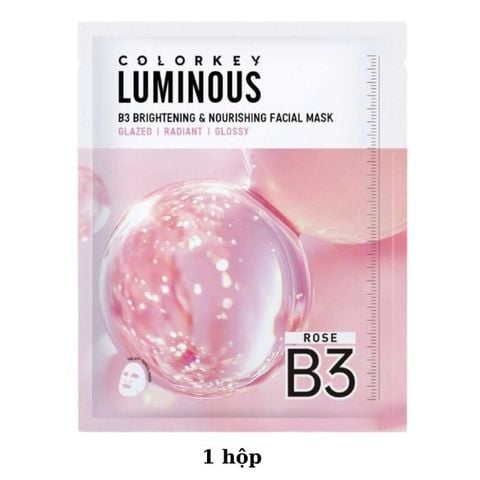  Mặt Nạ Dưỡng Ẩm Và Sáng Da B3 Colorkey Luminous B3 Brightening & Nourishing Facial Mask - Rose 