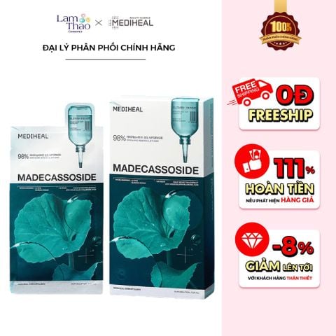  Mặt Nạ Dưỡng Da Chiết Xuất Rau Má Hỗ Trợ Phục Hồi Mediheal Madecassoside Essential Mask Blemish Repair 