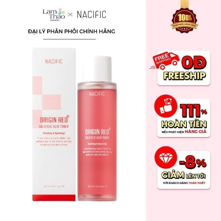 Nước Hoa Hồng Nacific Origin Red Salicylic Acid Toner