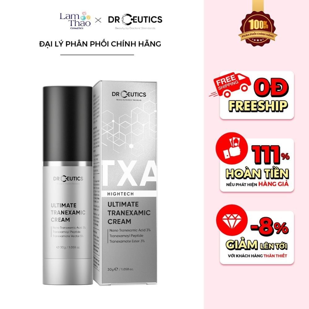 Kem Dưỡng Sáng Da, Giảm Nám Và Giảm Đỏ DrCeutics Ultimate Tranexamic Cream