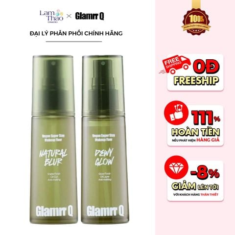  Xịt Khóa Nền Cố Định Glamrr Q Vegan Super Stay Make Up Fixer 