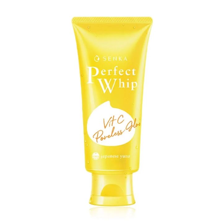 [HÓA ĐƠN SENKA TỪ 199K TẶNG CỤC BÔNG BỌT SENKA] Sữa Rửa Mặt Làm Sáng Da Senka Perfect Whip Vitamin C Poreless Glow