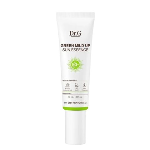  Kem Chống Nắng Dưỡng Ẩm, Chống Ánh Sáng Xanh Dành Cho Da Nhạy Cảm Dr.G Green Mild Up Sun Essence SPF50+ PA++++ 