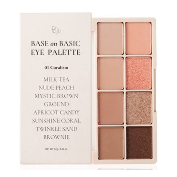 Phấn Mắt 8 Ô BOM Base On Basic Eye Palette