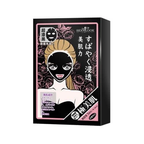 Mặt Nạ Hoa Hồng Dưỡng Trắng Da Sexylook Intensive Brightening Black Facial Mask