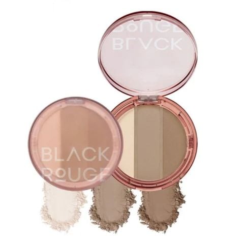  Phấn Highlight Và Tạo Khối Black Rouge Up And Down Triple Contouring 