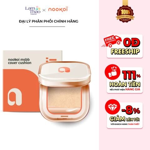  [TẶNG 1 XỊT KHOÁ SILKY GIRL] Phấn Nước Che Khuyết Điểm Nookoi MSBB Cover Cushion 