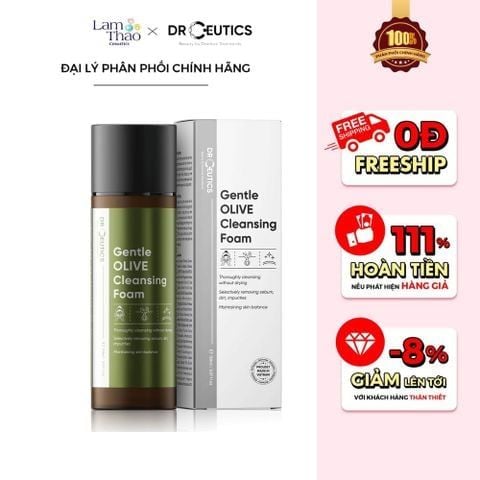  Sữa Rửa Mặt Sạch Sâu Dành Cho Mọi Loại Da DrCeutics Gentle Olive Cleansing Foam 
