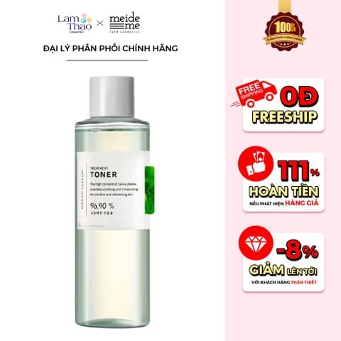  Nước Cân Bằng Thuần Chay Hỗ Trợ Giảm Mụn Meideme Green Salvia Treatment Toner 96.90% 
