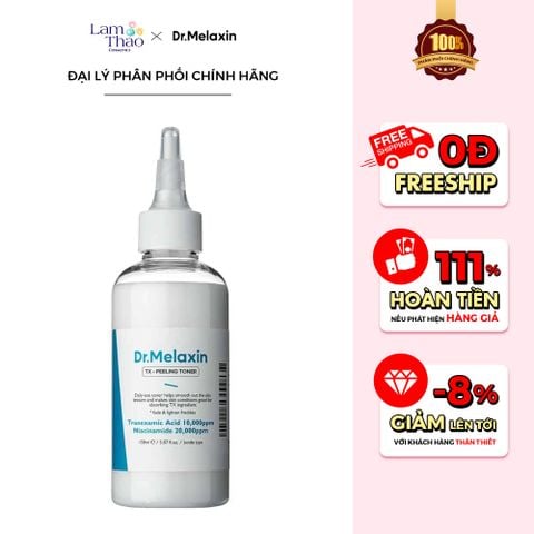  [TẶNG 1 MẶT NẠ JENASKIN B5 MASK] Nước Hoa Hồng Hỗ Trợ Dưỡng Trắng Da Dr Melaxin TX Peeling Toner 