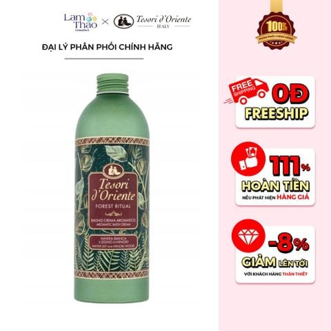  [DEAL SỐC 07.03 - 09.03 MUA SIZE 500ML TẶNG BTTT ALICE 150 MIẾNG + KĐR MARVIS MINI] Sữa Tắm Hương Nước Hoa Tesori d'Oriente Forest Ritual 