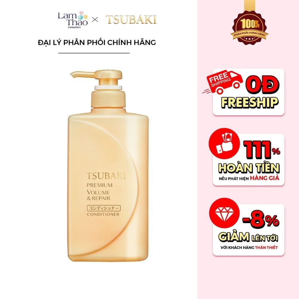 Dầu Xả Cao Cấp Phục Hồi Ngăn Rụng Tóc Tsubaki Premium Repair Conditioner