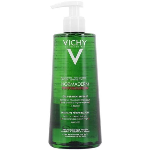  [KHÔNG ÁP DỤNG HTV]  Gel Rửa Mặt Giảm Mụn Giảm Nhờn Vichy Normaderm Phytosolution Intensive Purifying Gel 