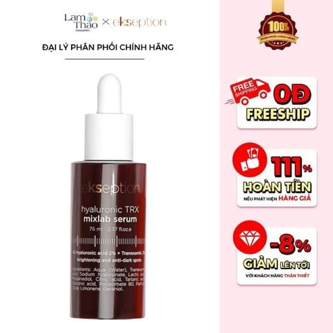  Tinh Chất Sáng Da Hỗ Trợ Giảm Thâm Nám Ekseption Hyaluronic TRX Mixlab Serum 