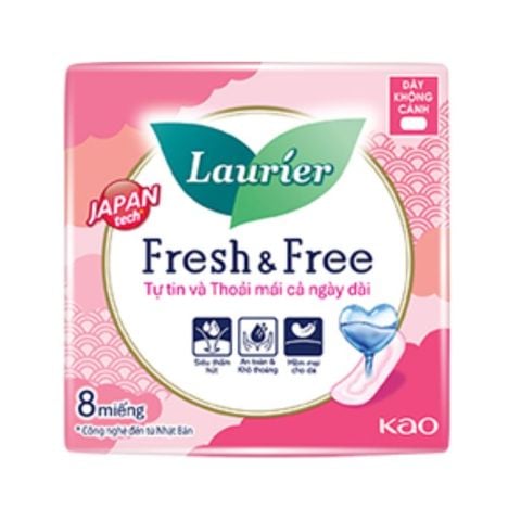  Băng Vệ Sinh Dày Không Cánh Laurier Fresh&Free 