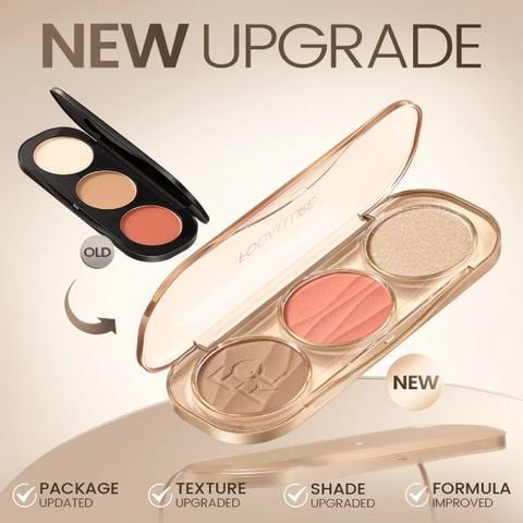  Bảng Phấn Đa Năng Má Hồng Tạo Khối Và Bắt Sáng Focallure 3 In 1 Pro-Sculpt Palette 