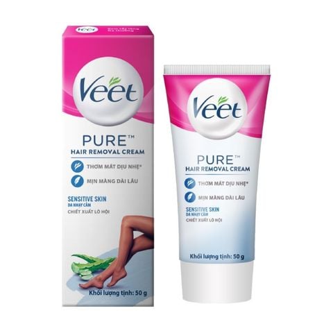  Kem Tẩy Lông Dành Cho Da Nhạy Cảm Veet Pure Hair Removal Cream [Mẫu Mới] 