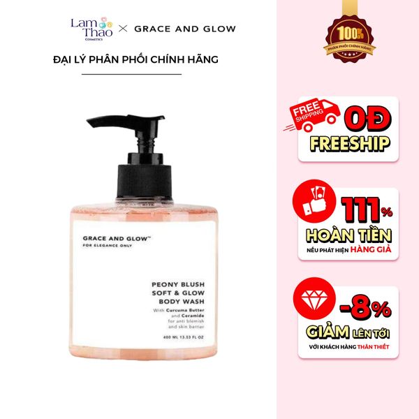 Sữa Tắm Phục Hồi Và Hỗ Trợ Sáng Da Grace And Glow Peony Blush Soft And Glow Solution Body Wash