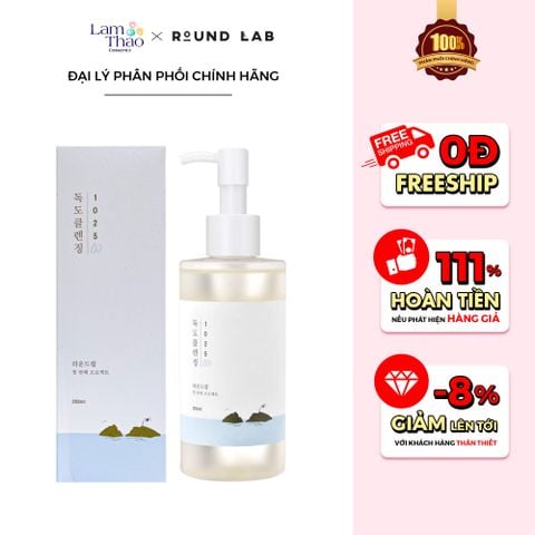  Dầu Tẩy Trang Dịu Nhẹ Round Lab 1025 Dokdo Cleansing Oil 