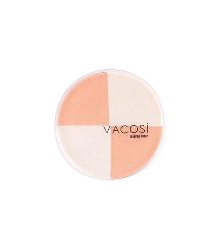  Bông Phấn Ướt 4 Miếng Vacosi Quarter Sponge 