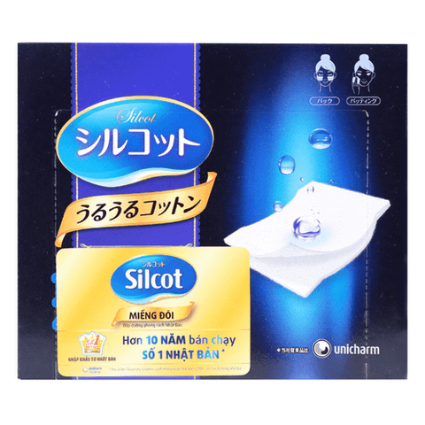  Bông Đắp Dưỡng Miếng Đôi 40 Miếng Silcot  - Nhật Bản 