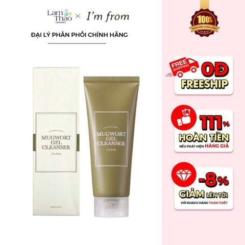  Gel Rửa Mặt Chiết Xuất Ngải Cứu I'm From Mugwort Gel Cleanser 