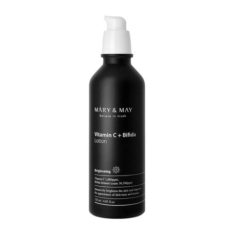  Sữa Dưỡng Làm Mềm, Sáng Da Mary & May Vitamin C + Bifida Lotion 
