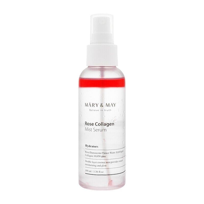 Tinh Chất Dưỡng Da Collagen Dạng Xịt Mary & May Rose Collagen Mist Serum