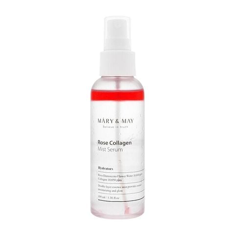  Tinh Chất Dưỡng Da Collagen Dạng Xịt Mary & May Rose Collagen Mist Serum 