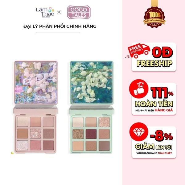 Bảng Phấn Mắt 9 Ô Gogo Tales Secret Garden Eyeshadow Palette 13g