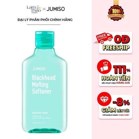  [DEAL WEB: DUY NHẤT 12/8 GIÁ SỐC] Dung Dịch Làm Mềm Mụn Đầu Đen Jumiso Blackhead Melting Softener 